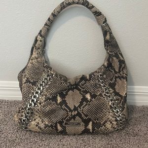 Michael Kors over the shoulder snakeskin purse